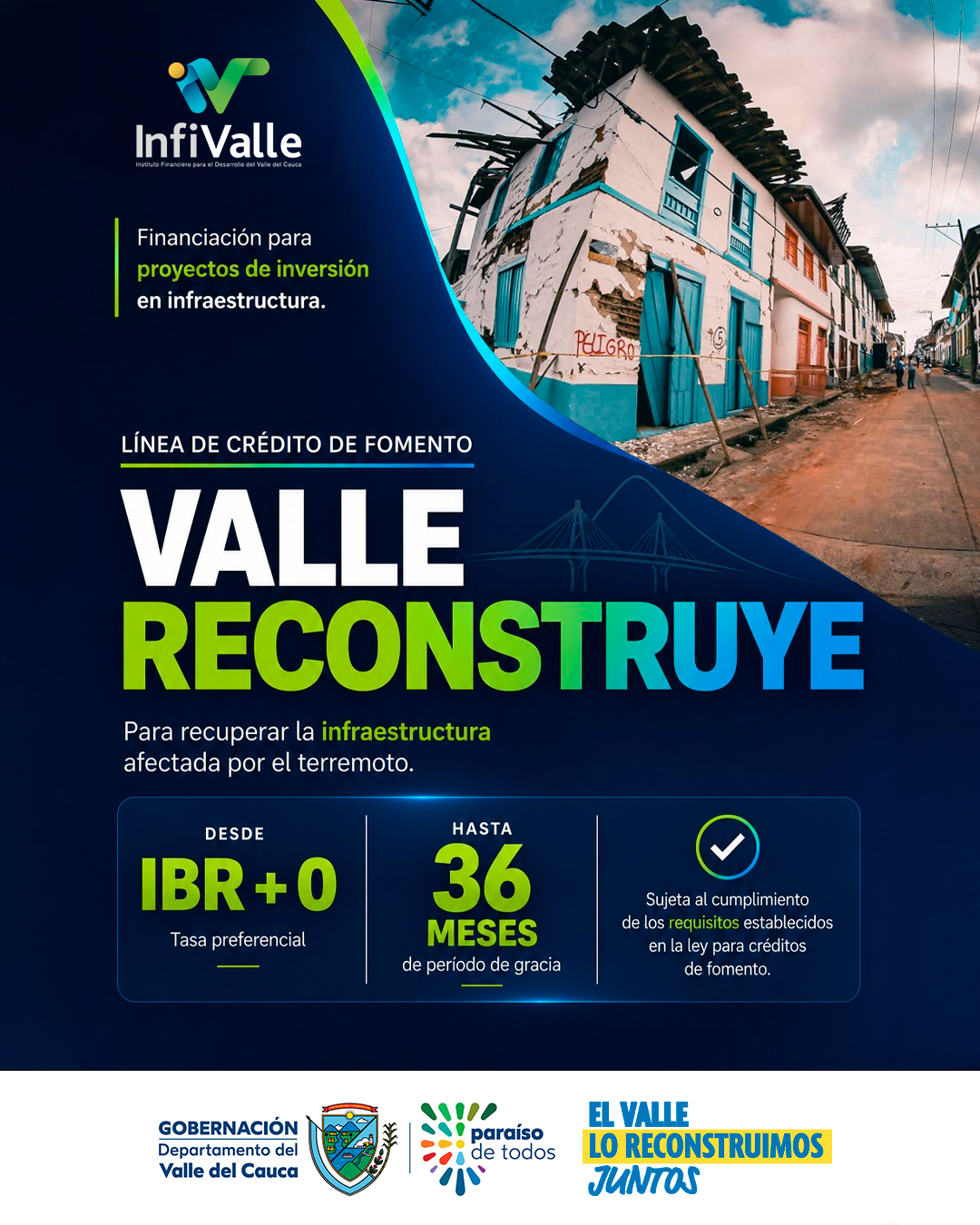 alivios créditos terremoto